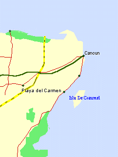 Riveria Maya map